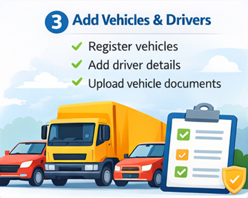 Añadir vehículos y conductores en ExusTrans con capacidad de carga, dimensiones de la zona de carga y estado ADR.